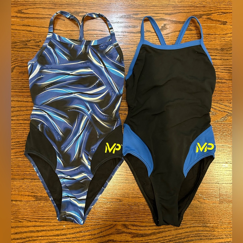 Mp Michael Phelps Women's Diablo Mid Back One Piece Swimsuit Size 26 Color 942